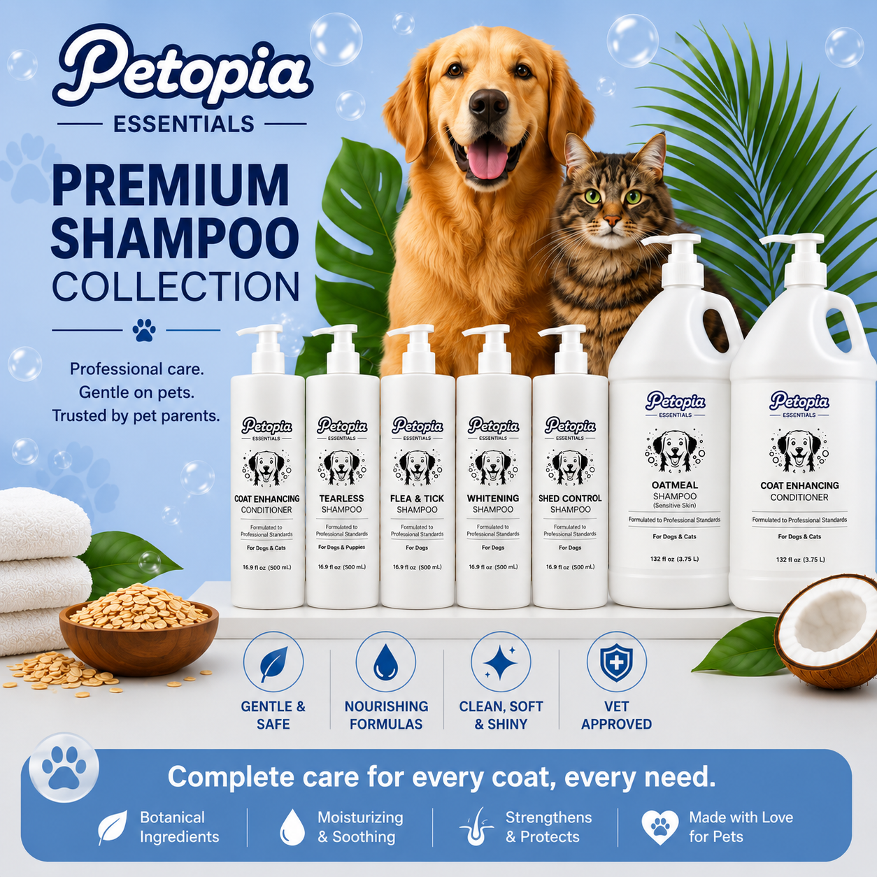 Premium Pet Shampoo Collection 