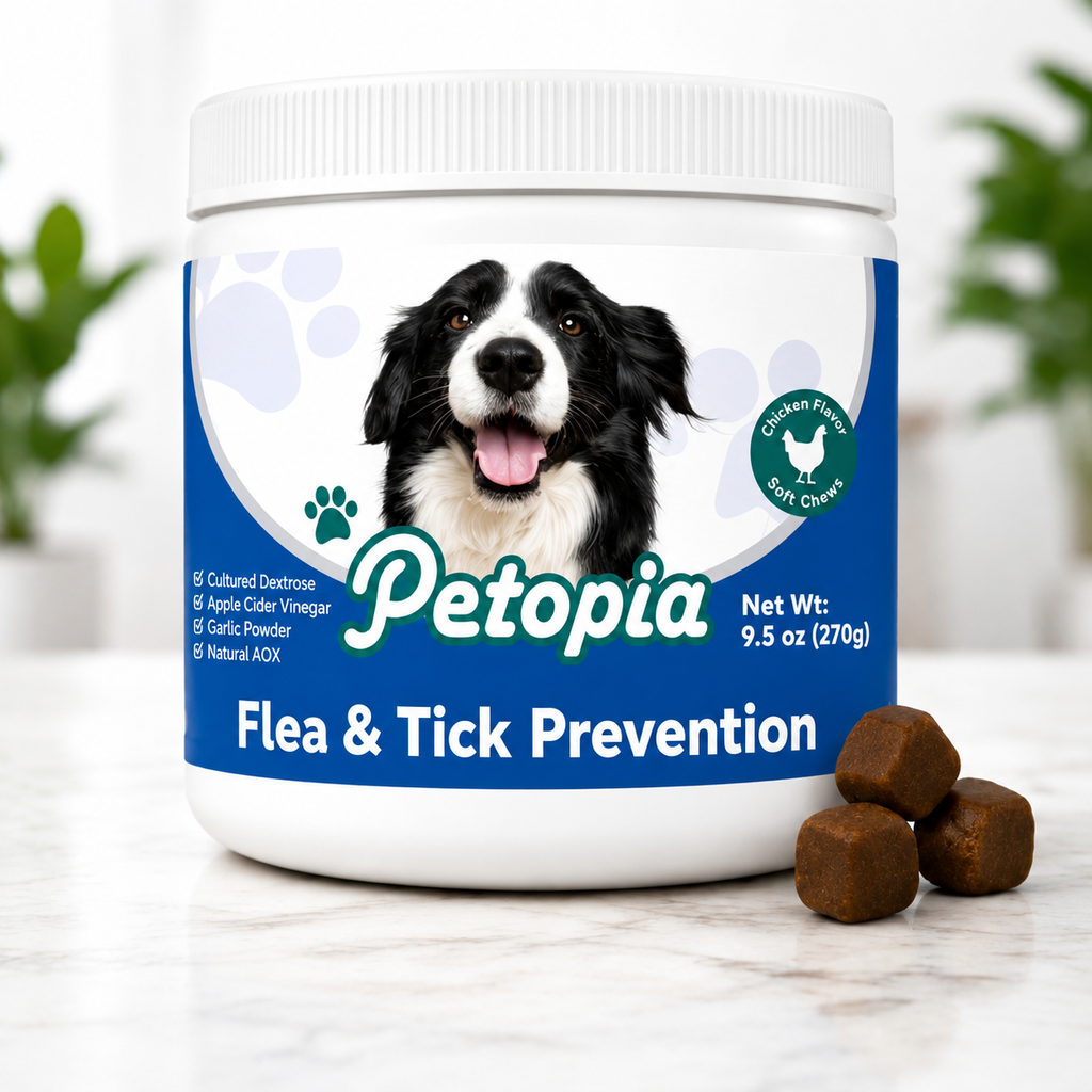 Dogs Flea & Tick Supplement for Healthy Skin & Coat