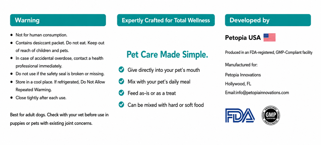 Dogs Hip & Joint Supplement for Mobility & Joint Support