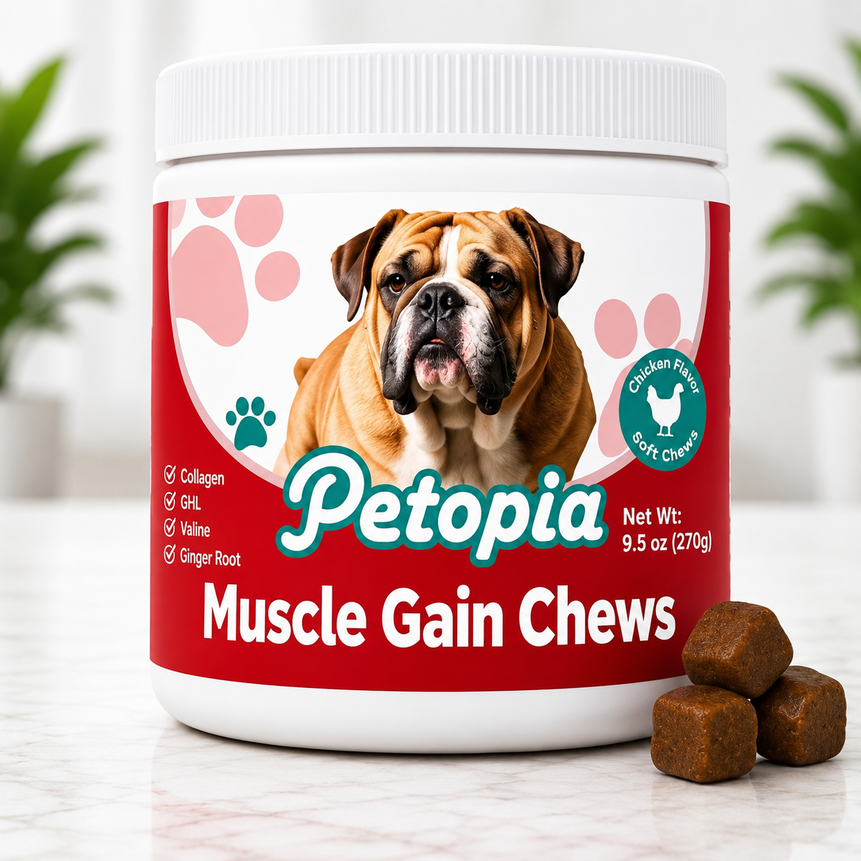 Dogs Muscle Gain Supplement for Strength & Healthy Weight