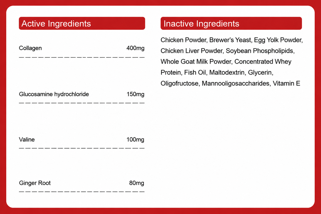 Dogs Muscle Gain Supplement for Strength & Healthy Weight