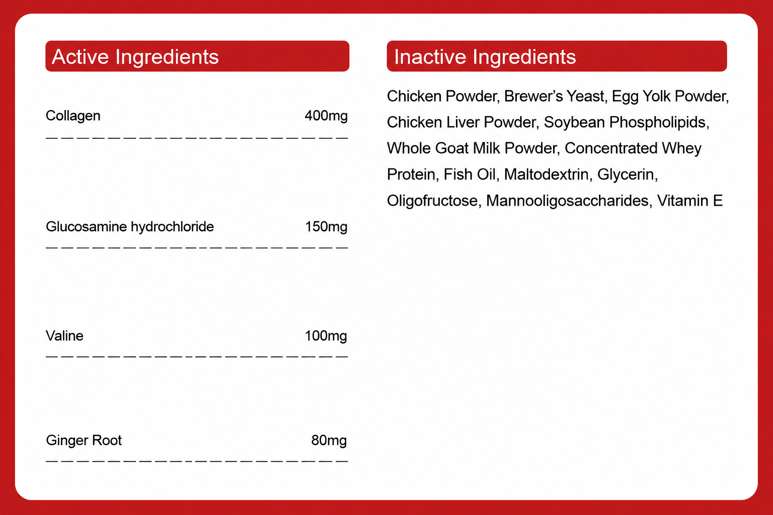 Dogs Muscle Gain Supplement for Strength & Healthy Weight