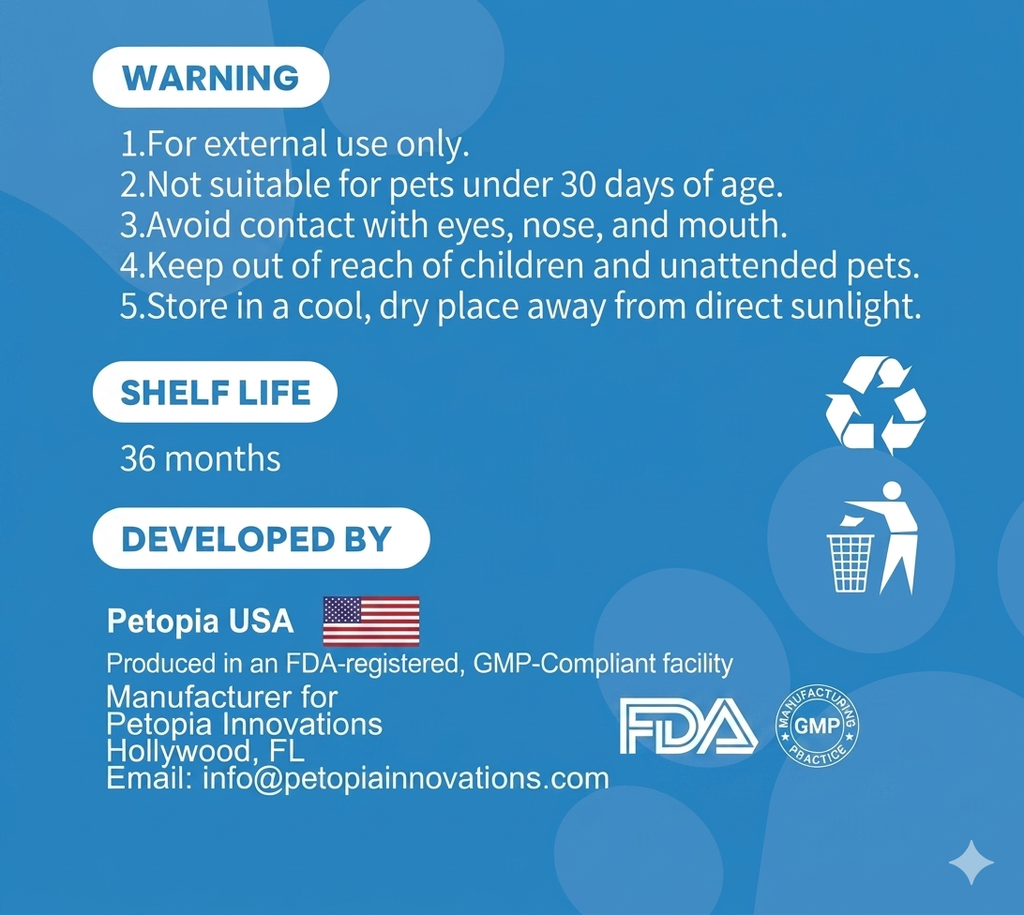 Pet Dry Shampoo Powder for Clean Fresh Fur