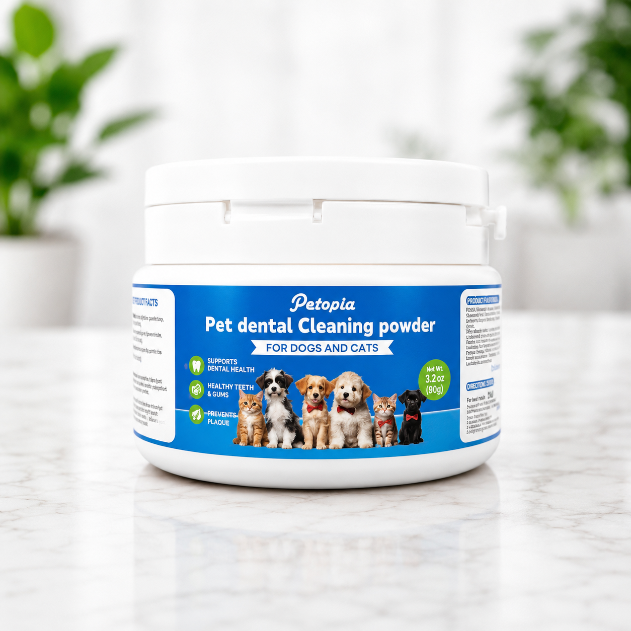 Dogs Dental Cleaning Powder for Fresh Breath & Clean Teeth