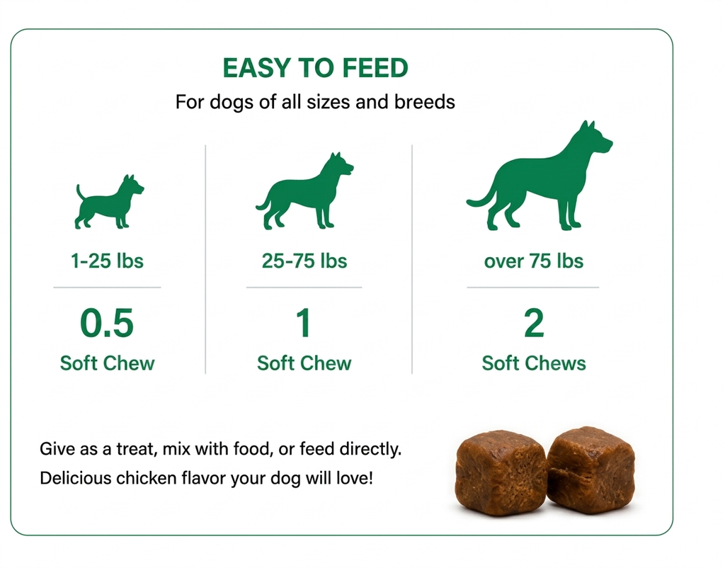 Dogs Pre & Probiotic Supplement for Gut & Digestive Health